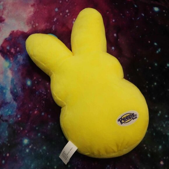 YELLOW PEEPS PLUSH NWT Bunny Toy Kids Easter Spring Large Classic Pillow Dorm - Picture 2 of 9